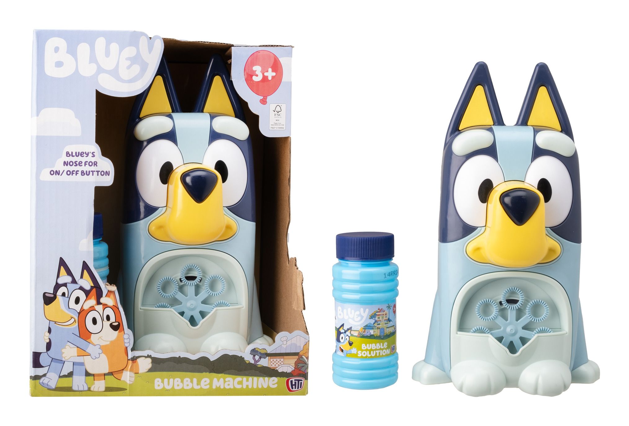 Bubble Machine Blue Bluey Bubble Machine | Kids Character Bubble Toy