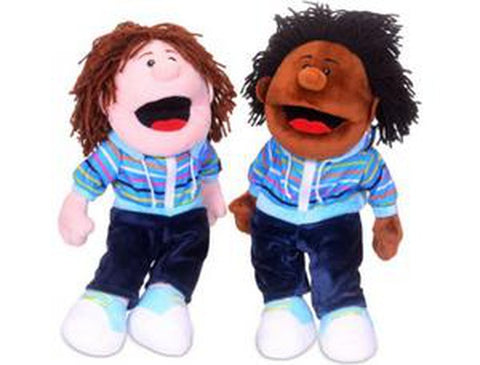 Boy Moving Mouth Hand Puppet-Early Education & Smart Toys-Calming & Anxiety,Calming and Relaxation,Comfort Toys,communication,Games & Toys,Helps With,Imaginative Play,Neuro Diversity,Primary Literacy,Puppets & Theatres & Story Sets,Role Play,Stock-Learning SPACE