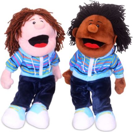 Boy Moving Mouth Hand Puppet-Early Education & Smart Toys-Calming & Anxiety,Calming and Relaxation,Comfort Toys,communication,Games & Toys,Helps With,Imaginative Play,Neuro Diversity,Primary Literacy,Puppets & Theatres & Story Sets,Role Play,Stock-Learning SPACE