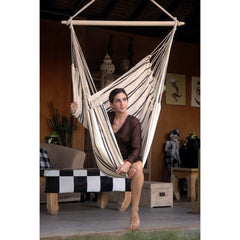 Brasil Cappuccino Hammock Chair-Hammock Chair-Amazonas,Cotton,Cream,Dropship,Hammock chair,Hanging Chair,Indoor,Single-Learning SPACE