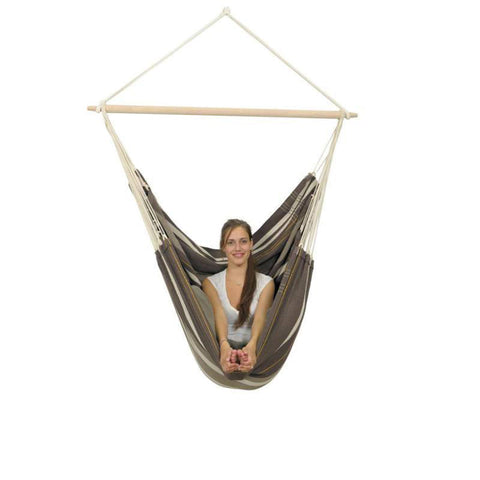 Brasil Gigante Café Hammock Chair-Hammock Chair-Amazonas,Brown,Cotton,Cream,Dropship,Hammock chair,Hanging Chair,Indoor,XL-Learning SPACE
