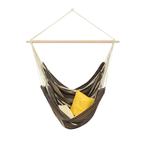Brasil Gigante Café Hammock Chair-Hammock Chair-Amazonas,Brown,Cotton,Cream,Dropship,Hammock chair,Hanging Chair,Indoor,XL-Learning SPACE