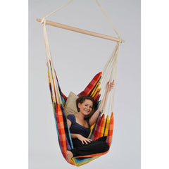 Brasil Rainbow Hammock Chair-Hammock Chair-Amazonas,Cotton,Dropship,Hammock chair,Hanging Chair,Indoor,Rainbow,Single-Learning SPACE