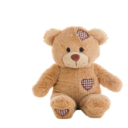 Brown Patches Bear (16″) Plush UNSTUFFED, Learning SPACE