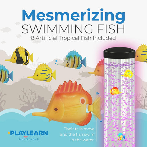 Bubble Tube 105cm, Bracket And Fish Complete Set-AllSensory,Bubble Tubes,Calming & Anxiety,Calming and Relaxation,Helps With,Home Bubble Tubes & Walls,Matrix Group,Neuro Diversity,Playlearn,Rainbow Theme Sensory Room,Sensory Processing Disorder,Star & Galaxy Theme Sensory Room,Toys for Anxiety,Visual Sensory Toys-Learning SPACE