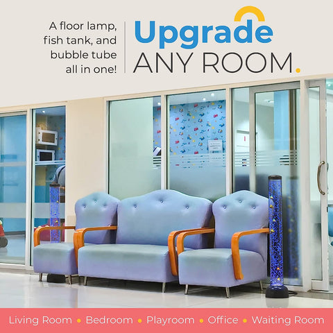 Bubble Tube 105cm, Bracket And Fish Complete Set-AllSensory,Bubble Tubes,Calming & Anxiety,Calming and Relaxation,Helps With,Home Bubble Tubes & Walls,Matrix Group,Neuro Diversity,Playlearn,Rainbow Theme Sensory Room,Sensory Processing Disorder,Star & Galaxy Theme Sensory Room,Toys for Anxiety,Visual Sensory Toys-Learning SPACE