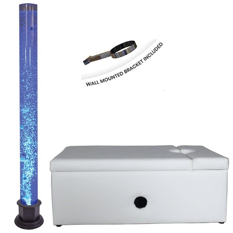Bubble Tube Kit (Incl. Large Tube, Padded Surround, Mirrors and Fibre Optics And Bracket), Learning SPACE
