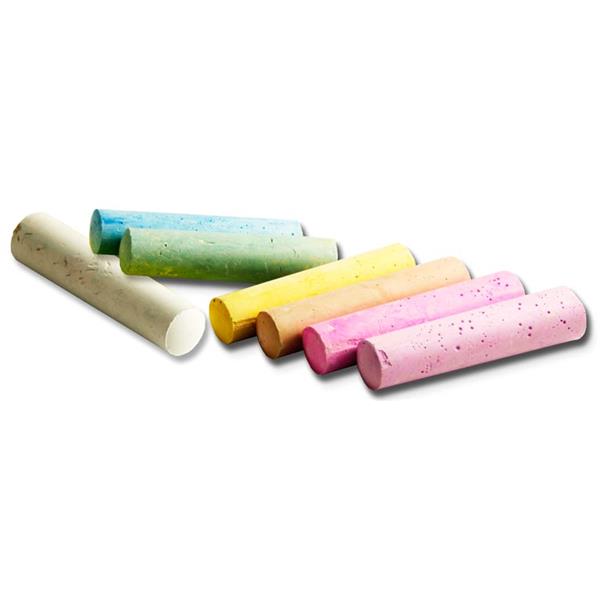 Bucket 15 Jumbo Sidewalk Chalk - Coloured, Learning SPACE