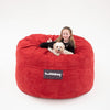 Buddabag Snuggle Memory Foam Bean Bag - Choice of Size-AllSensory,Bean Bags,Bean Bags & Cushions,Chill Out Area,Full Size Seating,Matrix Group,Nurture Room,Reading Area,Seating,Sensory Room Furniture,Teenage & Adult Sensory Gifts-Mini-Red-Cord-MINIREDCORD-Learning SPACE