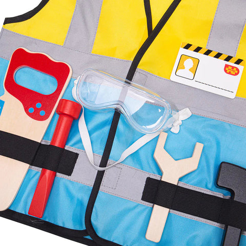Builder Dress Up Role Play Costume-Bigjigs Toys,Christmas,Dress Up Costumes & Masks,Role Play,SCOTEXCEL-Learning SPACE