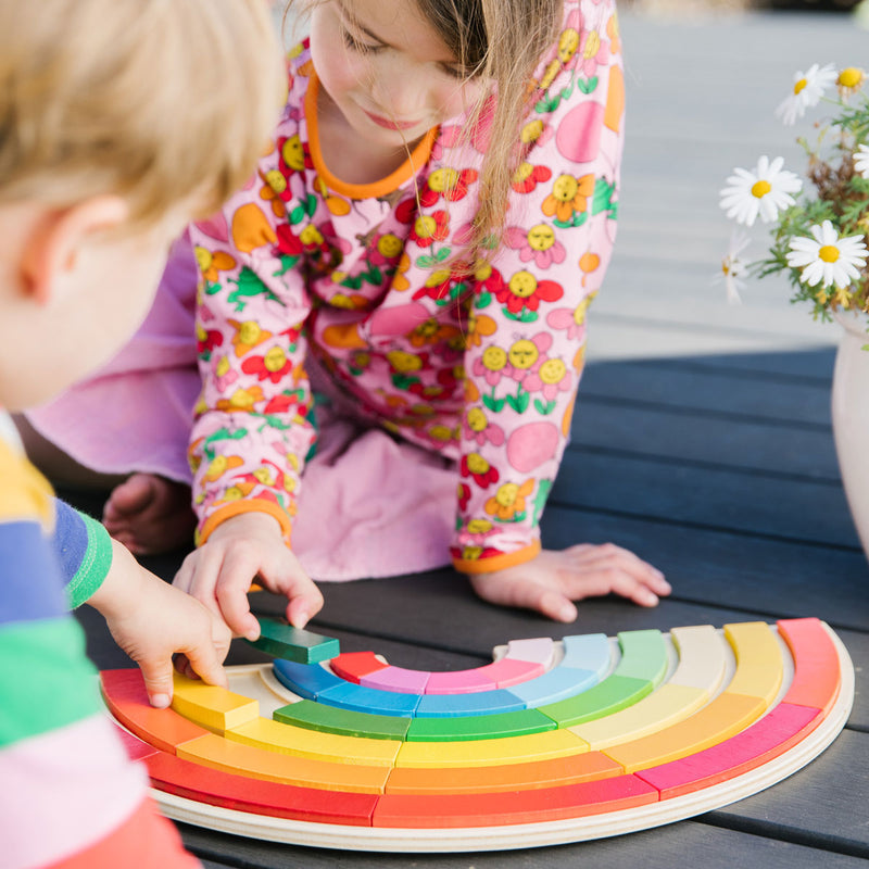 Building Rainbows Puzzle Board, Puzzles Learning SPACE