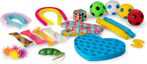 Bumper Box of 24 Fidget Toys-ADD/ADHD,Calming & Anxiety,Fidget,Fidget Sets,Neuro Diversity,Primary Travel Games & Toys,SCOTEXCEL,Sensory Boxes,Stock,Tobar Toys,Toys for Anxiety-Learning SPACE