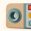 Reverse view of the Busy Camera showing the recessed prism eyepiece and tactile controls