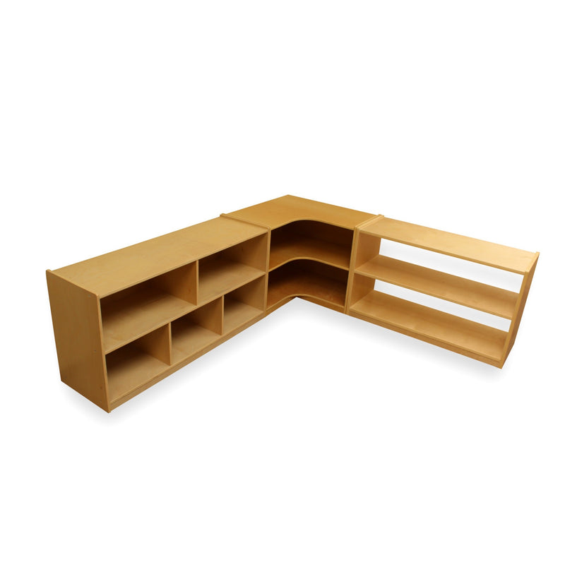5 Cubby Storage Unit – L122 × D38 – H61 cm or H76 cm, Learning SPACE