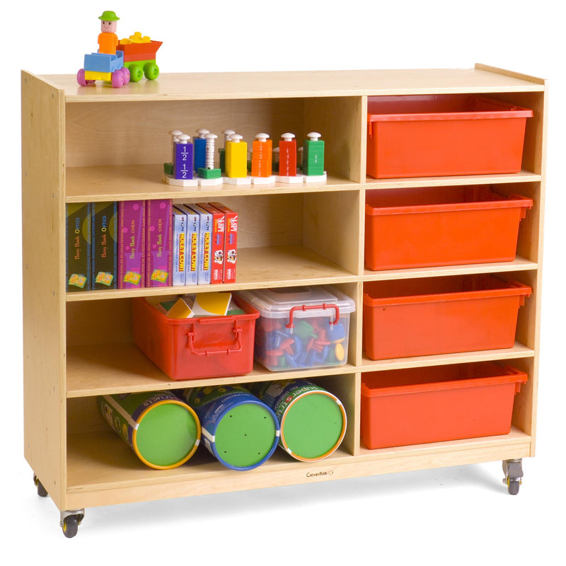 4 Shelf / 4 Cubby Unit Preschool/Afterschool, Learning SPACE