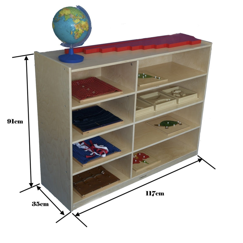 4 Shelf / 4 Cubby Unit Preschool/Afterschool, Learning SPACE