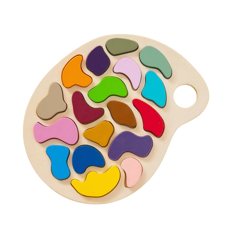 Wooden Artist Palette Puzzle