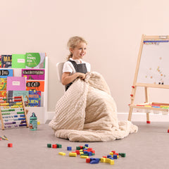 Cable Knit Faux Fur 2.3Kg Weighted Blanket-ADD/ADHD,Calming & Anxiety,Dropship,Eden Learning Spaces,Teen Sensory Weighted & Deep Pressure,Weighted & Deep Pressure,Weighted Blankets-Learning SPACE