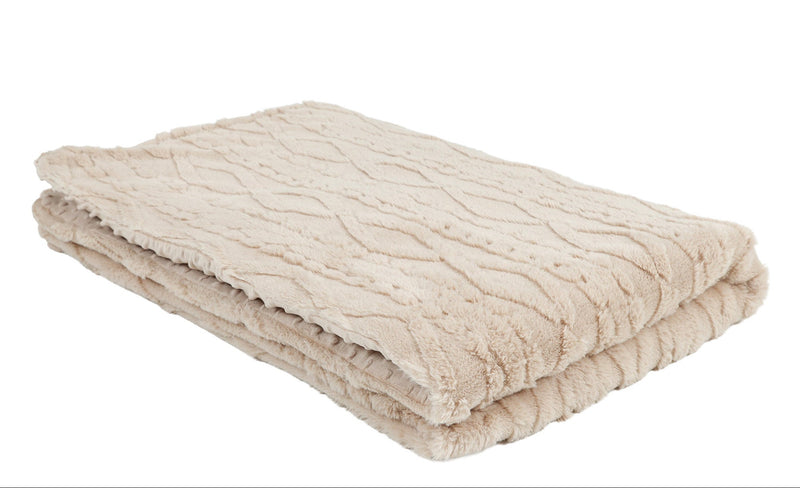 Cable Knit Faux Fur 2.3Kg Weighted Blanket, Cable Knit Faux Fur Learning SPACE