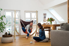 California Terracotta Hanging Chair, Hanging Chair Learning SPACE
