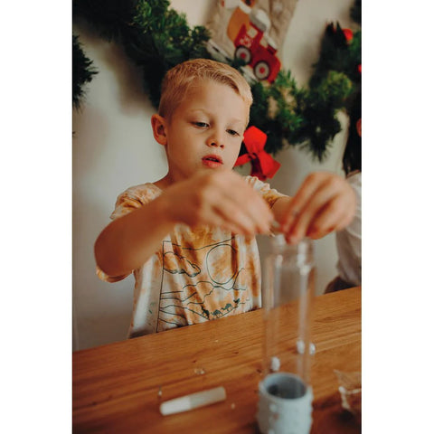Calm Down Bottle - Snow-Calming & Anxiety,Calming and Relaxation,Games & Toys,Gifts For 3-5 Years Old,Visual Fun,Visual Sensory Toys-Learning SPACE