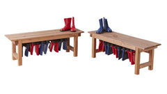 Camborne Wellie Benches (2Pk)-Cloakroom,Cosy Direct,Cosy Outdoor,Forest School & Outdoor Garden Equipment,Spring-Learning SPACE