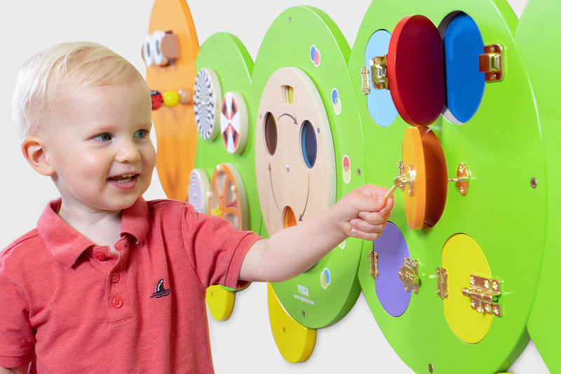 Caterpillar Activity Wall Panels - Interactive Educational Toy For Kids, Learning SPACE
