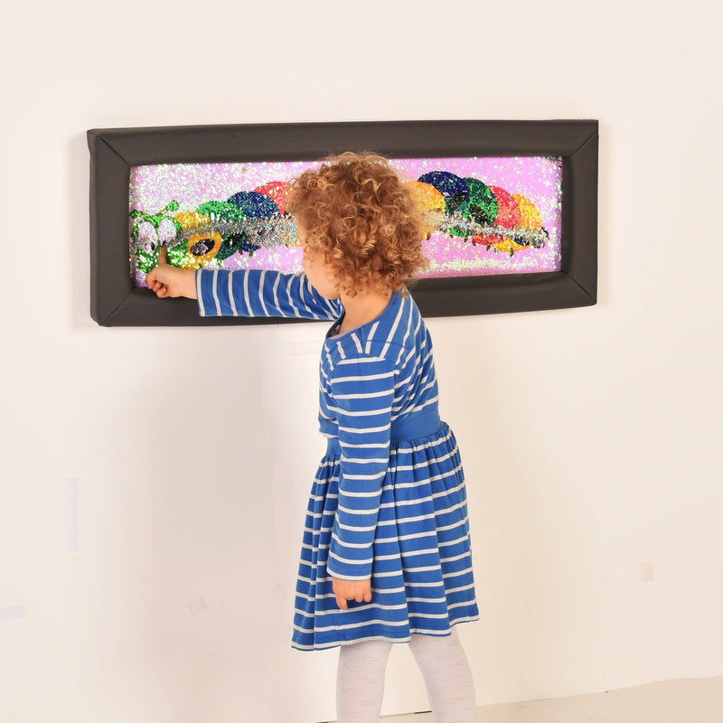 Caterpillar Padded Flip Sequin Board, Learning SPACE