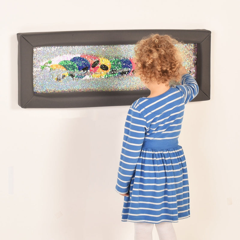 Caterpillar Padded Flip Sequin Board, Learning SPACE