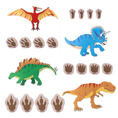 Chasing Dinosaurs Hand & Footprints, Activity Toys Learning SPACE