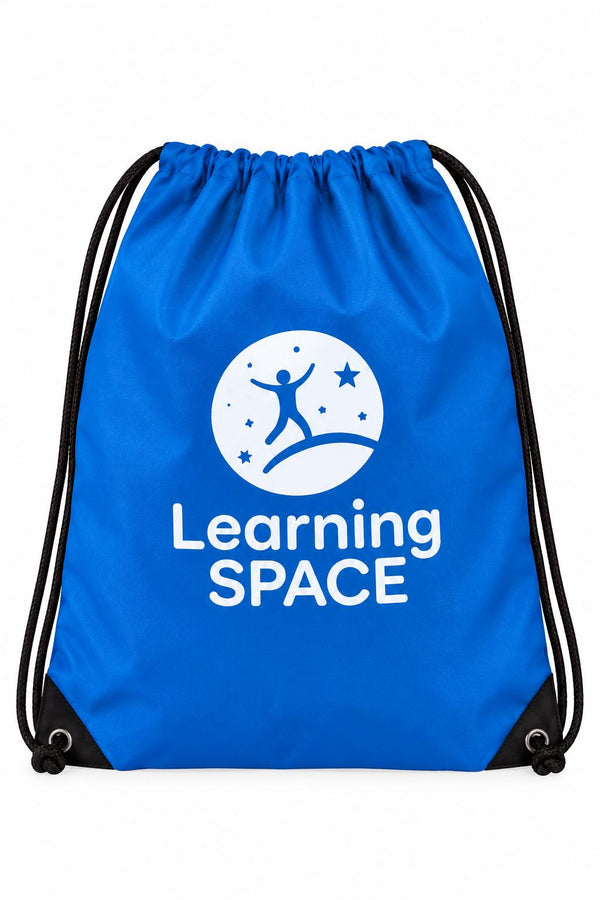 Learning SPACE Drawstring Tote Bag, Learning SPACE