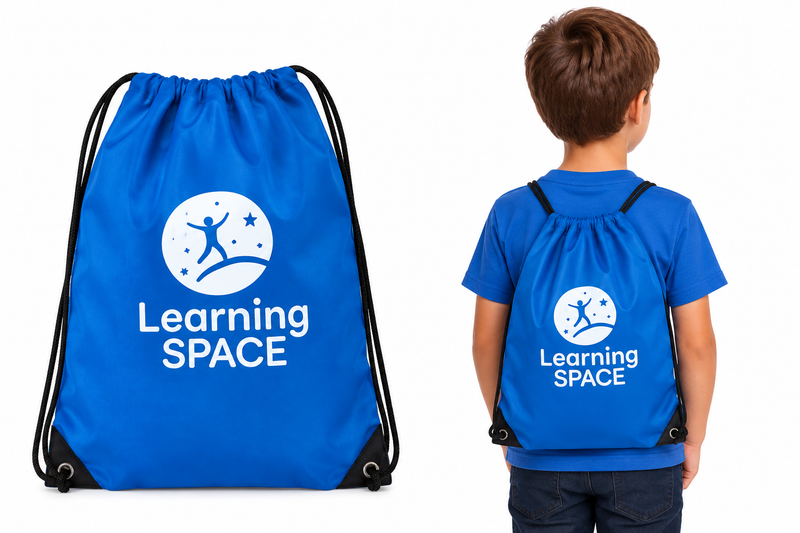 Learning SPACE Drawstring Tote Bag