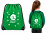 Learning SPACE Green Christmas Drawstring Tote Bag