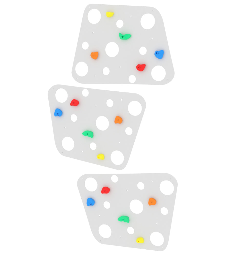 Cheese Shaped Indoor Climbing Wall, White Learning SPACE