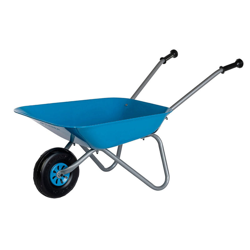 Child’s Metal Toy Wheelbarrow - Pink, Green or Blue, Blue Learning SPACE