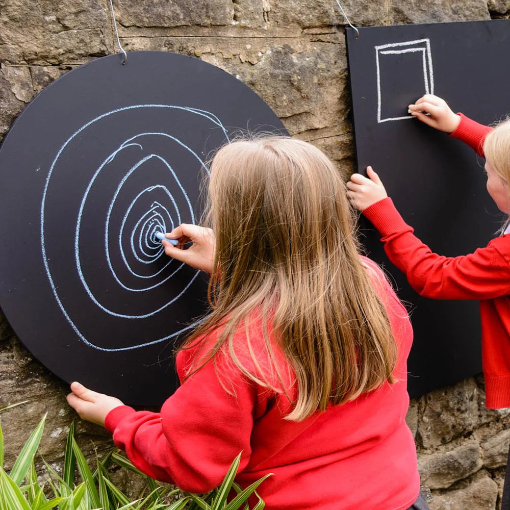 Circular Chalkboard - 60cm-Chalk,Dropship,EDUK8,Playground Wall Art & Signs,Wall Decor-Learning SPACE