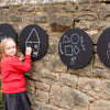 Circular Chalkboards - 40cm Pack of 4, Learning SPACE