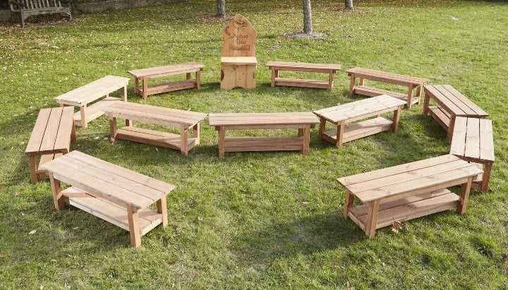 Class Set Of Benches (12Pk)-Classroom Packs,Cosy Direct,Cosy Outdoor,Modular Seating,Outdoor Seating,Playground,Playground Equipment,Seating,Wellbeing Furniture-Learning SPACE