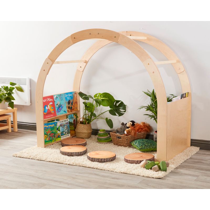 Classic Rafiki Reading Arch with Integrated Bookshelves, Learning SPACE