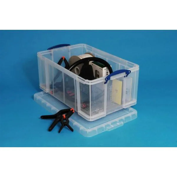 Clear Box 50 Litres With Lid (1Pk), Learning SPACE