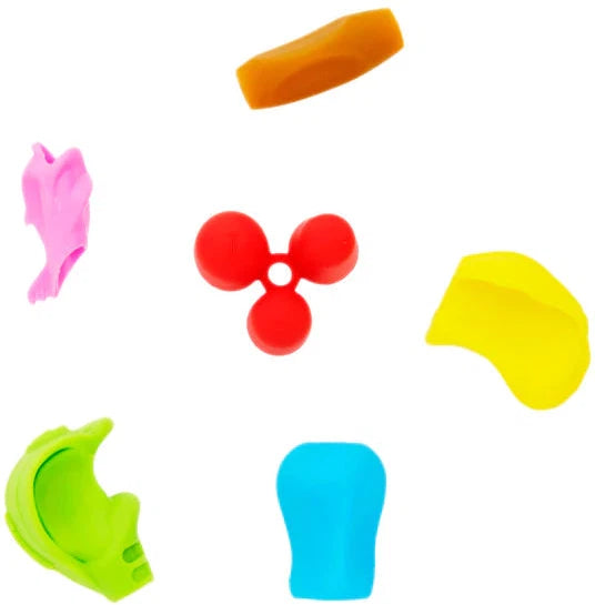 Clever Kids 6 Assorted Pencil Grips, Stationery Learning SPACE