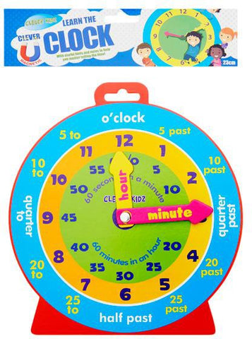 Clever Kidz Magnetic Clever Clock-Clever Kidz,Early Years Maths,Life Skills,Maths,Primary Maths,PSHE,Sand Timers & Timers,Stock,Visual Sensory Toys-Learning SPACE