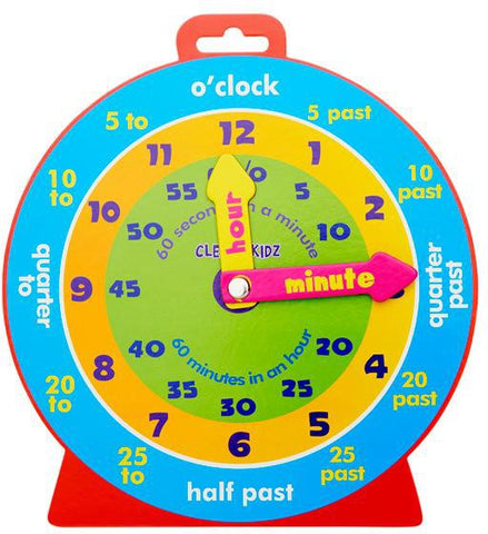 Clever Kidz Magnetic Clever Clock-Clever Kidz,Early Years Maths,Life Skills,Maths,Primary Maths,PSHE,Sand Timers & Timers,Stock,Visual Sensory Toys-Learning SPACE