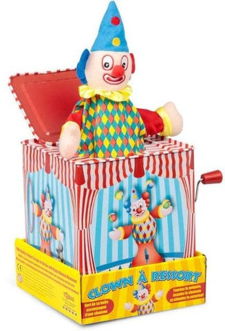 Clown Jack-in-the-Box-Additional Need,Baby Cause & Effect Toys,Cause & Effect Toys,Deaf & Hard of Hearing,Imaginative Play,Nurture Room,Puppets & Theatres & Story Sets,Sound,Stock,Tobar Toys-Learning SPACE