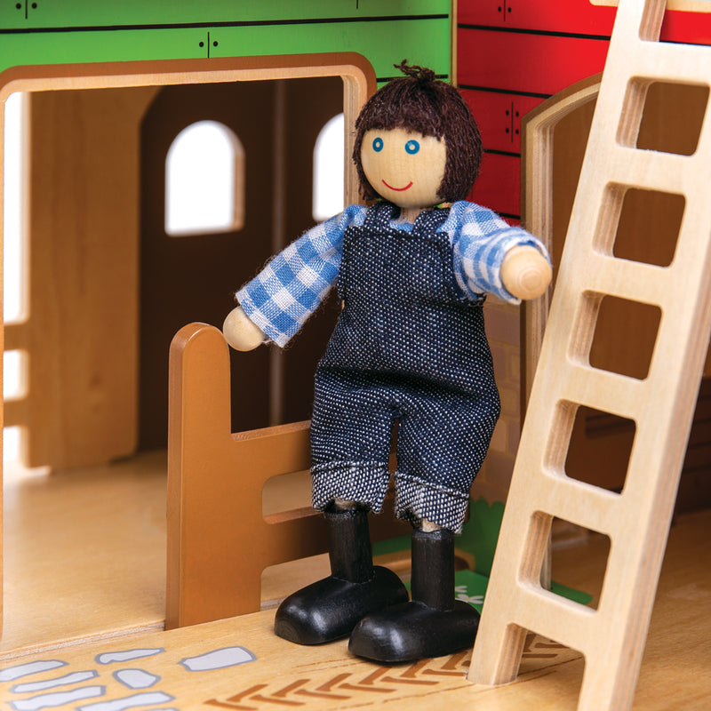 Cobblestone Farm - Wooden Toy Farm, Learning SPACE