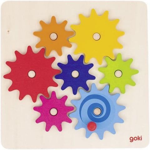 Cogwheel Fun Board-Additional Need,AllSensory,Down Syndrome,Early years Games & Toys,Early Years Sensory Play,Fine Motor Skills,Games & Toys,Gifts For 3-5 Years Old,Goki Toys,Helps With,Primary Games & Toys,Stock-Learning SPACE