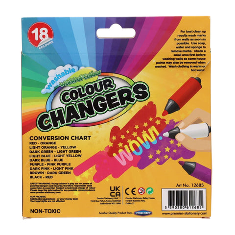Colour Changers Magic Markers Pack of 9 - 18 Colours In Total-Arts & Crafts,Drawing & Easels,Early Arts & Crafts,Learning Difficulties,Nurture Room,Primary Arts & Crafts,Primary Literacy,Stationery,Stock-Learning SPACE