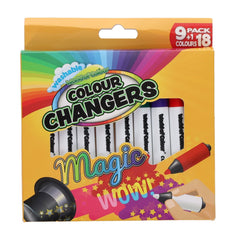 Colour Changers Magic Markers Pack of 9 - 18 Colours In Total-Arts & Crafts,Drawing & Easels,Early Arts & Crafts,Learning Difficulties,Nurture Room,Primary Arts & Crafts,Primary Literacy,Stationery,Stock-Learning SPACE