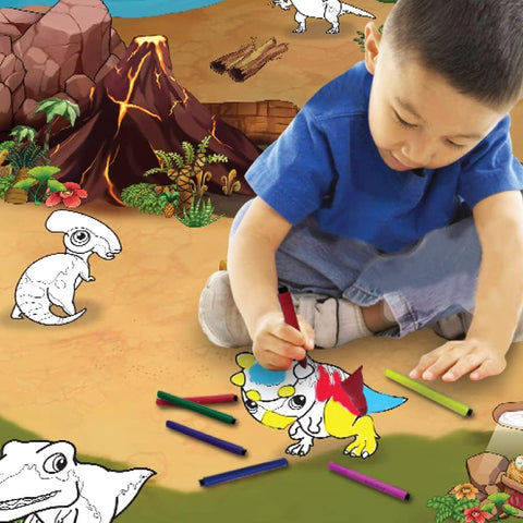Colour & Wipe Dinosaur Playmat, Learning SPACE