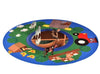 Colourful Circle Toddler Mat with Mirror-AllSensory,Baby Sensory Toys,Baby Soft Play and Mirrors,Core Range,Dropship,Matrix Group,Mats,Mats & Rugs,Playmat,Playmats & Baby Gyms,Round,Sensory Flooring,Sensory Mirrors-At the Farm-H1103-Learning SPACE